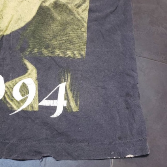 1994 Rare  Vintage Kurt Cobain T-shirt Nirvana True Vintage tee single stitch L - Picture 9 of 12